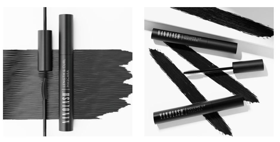 eyelash thickening mascara og nanolash eyelash lengthening mascara